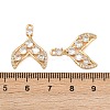 Brass Micro Pave Cubic Zirconia Pendants KK-K407-46A-G-3
