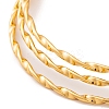 7Pcs PVD Vacuum Plating 304 Stainless Steel Textured Ring Bangles Set for Women BJEW-A011-13C-G-3
