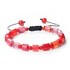 Bohemian Style Natural Banded Agate/Striped Adjustable Braided Bracelets for Women JX4238-2-1