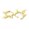 Rack Plating Brass Spike Hoop Earrings for Women EJEW-D059-19G-2