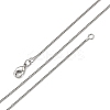 1mm Rack Plating Brass Curb Chain Necklaces for Women Men MAK-L044-26P-4