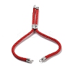 Twisted Nylon Cord Silder Bracelets DIY-B066-03P-29-2