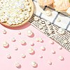 About 660 Pcs 330G 11 Styles 1-Hole ABS Plastic Imitation Pearl Buttons BUTT-CJ0001-08-6