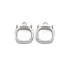 Non-Tarnish 304 Stainless Steel Pendant Cabochon Settings STAS-N097-179P-1