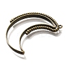 Alloy Open Back Bezel Pendants PALLOY-I223-04AB-2