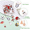 36Pcs 9 Styles Sports Theme Alloy Enamel Pendants ENAM-YW0005-73A-2