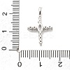 Brass Micro Pave Clear Cubic Zirconia Pendants KK-L228-01P-02-3