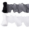 2Pcs 2 Color Nylon Pleated Lace Trim OCOR-TA0002-75-3
