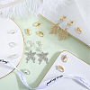 40Pcs 2 Colors Brass Clip-on Earring Findings KK-BBC0011-91-4