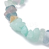 Natural Amazonite Chip Beads Stretch Bracelets for Women BJEW-JB12589-02-4