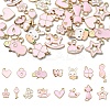 30Pcs 15 Styles Alloy Enamel Pendants ENAM-YW0004-25-1