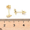 925 Sterling Silver Clear Cubic Zirconia Stud Earrings EJEW-Q032-01F-G-5