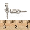 Tarnish Resistant 304 Stainless Steel Screw Eye Pin Peg Bails STAS-R233-01B-P-3