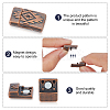 12Sets 4 Colors Alloy Magnetic Clasps FIND-CA0004-60-5