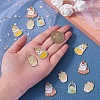 20Pcs 4 Style Alloy Enamel Pendants ENAM-CJ0001-111-4