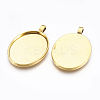 Alloy Pendant Cabochon Settings LS-PALLOY-2422-AG-FF-2
