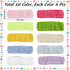 30Pcs 10 Colors Polyester Crochet Elastic Headbands OHAR-GF0001-33A-2