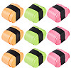 9Pcs 3 Colors PU Leather Anti-slip Tennis Racquet Overgrip DIY-CN0002-75-1