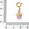 304 Stainless Steel Enamel Pendant Decorations STAS-D205-02B-G-3