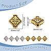 100Pcs 2 Colors Tibetan Style Alloy Beads FIND-AR0004-81-2