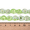 Electroplate Transparent Glass Beads Strands EGLA-S190-05D-4