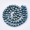 Electroplate Glass Beads Strands EGLA-T018-01-B01-2