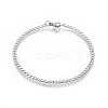 Tarnish Resistant 304 Stainless Steel Curb Chain Bracelets BJEW-E369-01P-1