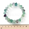 Bicone Natural Fluorite Beads Stretch Bracelets for Women Men BJEW-C097-05H-5