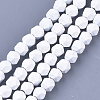 Spray Painted Non-magnetic Synthetic Hematite Beads Strands G-T116-16-16-1