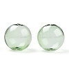 Transparent Blow High Borosilicate Glass Globe Beads X-GLAA-T003-09D-2