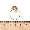 Adjustable Brass Micro Pave Cubic Zirconia Cuff Rings RJEW-V007-01G-5
