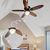 Teardrop Glass Ceiling Fan Pull Chain Extenders AJEW-BC00010-6