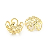 Rack Plating Brass Bead Caps FIND-T071-13G-01-1