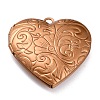 304 Stainless Steel Locket Pendants STAS-O147-02C-1