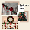 Round Wooden Beaded Garland for Christmas Tree Decoration AJEW-WH20019-63-4