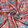 Flower Pattern Polyester Fabric AJEW-WH0766-35C-1