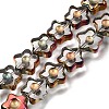 Electroplated Transparent Glass Beads Strands GL-CBA98F0-09D-1