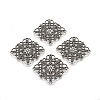 Tibetan Style Filigree Joiners TIBEP-A2690-AS-LF-2