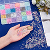 24 Styles Luminous Glass Seed Beads SEED-PH0001-72-3