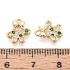 Brass Micro Pave Cubic Zirconia Charms KK-N263-147B-G-3