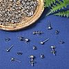 100Pcs 3 Styles Original Color 304 Stainless Steel Ball Post Stud Earring Findings STAS-YW0003-06-4