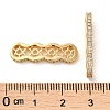 Brass Micro Pave Cubic Zirconia Multi-Strand Links KK-P239-03A-G-3