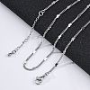 Brass Curb Chains Necklaces for Women NJEW-D302-07P-1