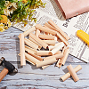40Pcs 6 Style Pinewood Wooden Holder DIY-OC0010-15-5