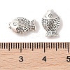 Tibetan Style Zinc Alloy Fish Beads X-TIBEB-R061-097-3