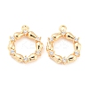 Brass Micro Pave Cubic Zirconia Pendants KK-E090-21G-1