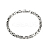 201 Stainless Steel Cuba Style Chian Bracelet for Men LS-BJEW-B138-06P-02-4