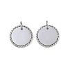 304 Stainless Steel Pendants STAS-L022-183P-03-1