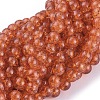 Crackle Glass Round Beads Strands X-CCG-Q001-8mm-09-1