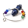 Natural Lapis Lazuli Dyed Double Terminal Pointed Big Pendants G-Z033-07P-01-2